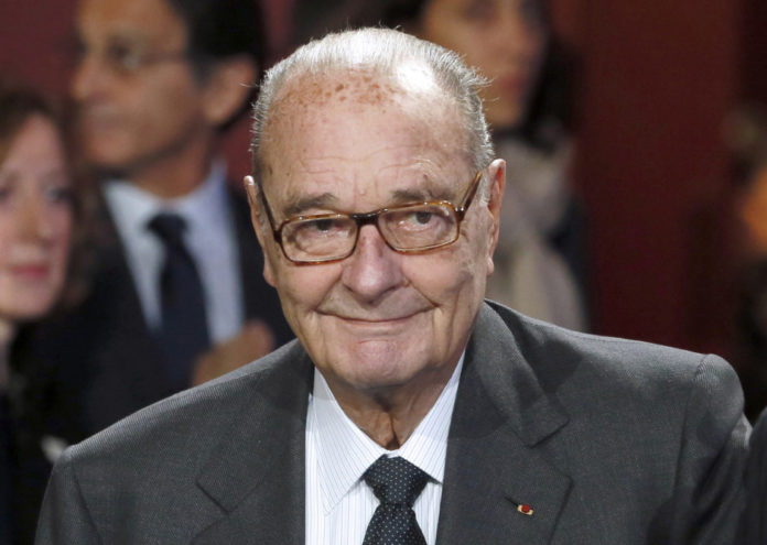 Porträt von Jacques Chirac bei einem seiner letzten öffentlichen Auftritte im November 2014