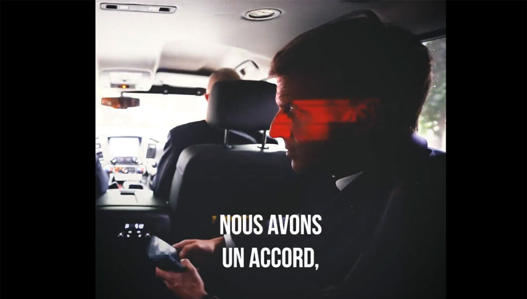 Ausschnitt aus einem Image-Film von Emmanuel Macron auf X